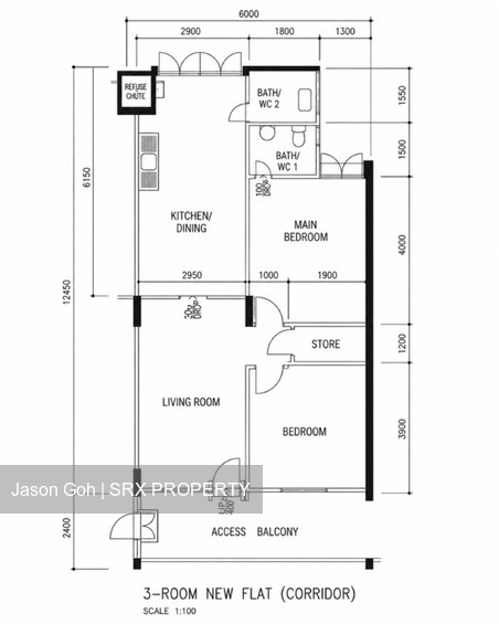 Blk 133 Bukit Batok West Avenue 6 (Bukit Batok), HDB 3 Rooms #595152701